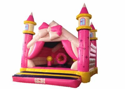 China Princess Kids Inflatable Bounce House Pink Bowknot Inflatable Jump Castle Cute inflatable bouncy for sale