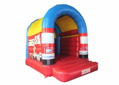 China El coche contraincendios tamaño pequeño embroma la casa inflable de la despedida con el tejado los 3x4m del arco en venta