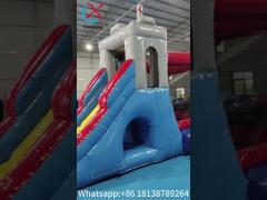 Outdoor Medieval Bounce Castle Inflatable Bouncy House With Slide Combo Inflatable Jumping House For