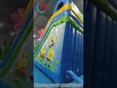 Inflatable Dry Slides SpongeBob SquarePants Inflatable Castle