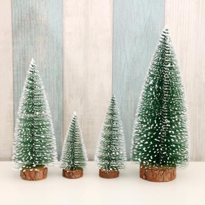 China Christmas Decoration Factory Manufacture Minitype PVC Desktop Wholesale Christmas Trees for sale