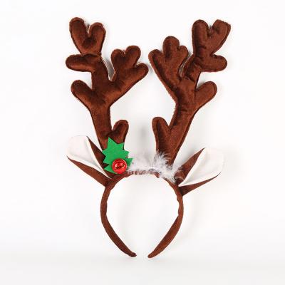 China Polyester+PVC Christmas Decorating Supplier Best Popular Custom Christmas Headband for sale