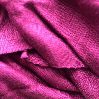 China SOLID 95% French Rayon and 5% Spandex Terry Fabric for sale