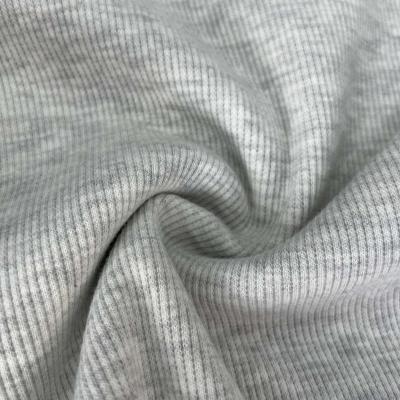 China Fashion 2*2 Rib Fabric 60% Rib Fabric 60% Polyester 35%cotton 5% Spandex Fabric Solid Shrink-Resistant Knit Rib Fabric For Joggers For Women Clothes Sports for sale