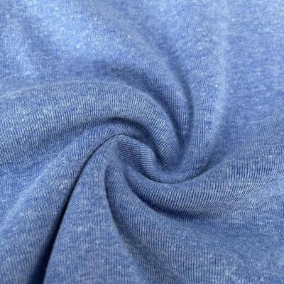 China High Quality Cheap Price Soft Solid Material Shrink-Resistant 65%Polyester 35%Cotton Knit Rib Fleece Fabric For Clothing for sale