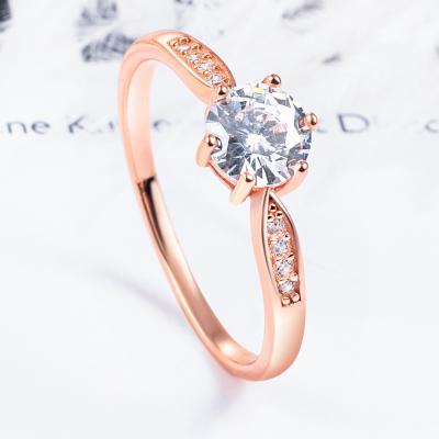 China Romantic Chunky Gift Miss Jewelry Accessory Costume Gold Plated Crystal Ring S925 Sterling Silver Jewelry Set Women for sale