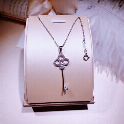 China CLASSIC Necklace 3 Key Circles Heart Shaped S925 Silver Jewelry For Girlfriend Necklace for sale