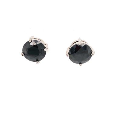 China Street Style Black Zircon Stud Earrings Men and Women CLASSIC Hip Hop Earrings for sale