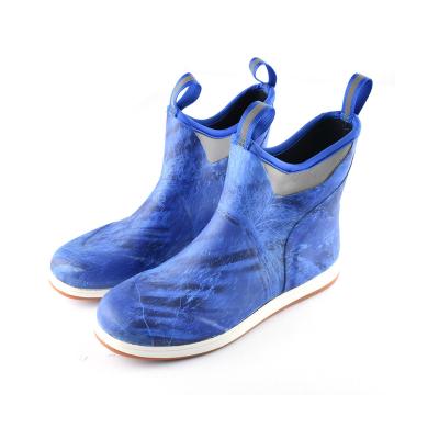 China Fashion Trend 6 Inch Men's Full Ankle Rubber Platform Boots Rubber Boots for sale