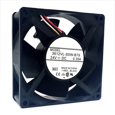 China Double Hotel Ball Fanu Fan 3612VL-S5W-B79 24V 0.35A 9232 9CM With Special Black Plug for sale