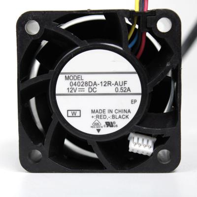 China Hotels 4 Wire PWM Temperature Controlled Violent Fan 04028DA-12R-AUF 12V 0.52A 4028 4CM for sale