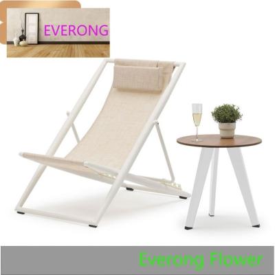 China Modern EV New Design Folding Camping Chair Single Balcony Stackable Garden Outdoor Adjustable  Outdoor Chair for sale