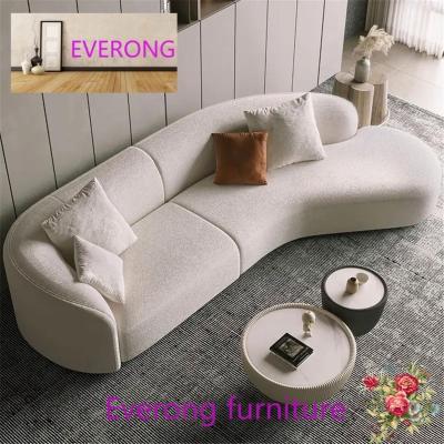 China Adjustable (other) EV Hot Selling Technology Fabric Living Room Sofas Set Corner Couch Furniture Curved Sofa Reclining Couch With Chaise for sale