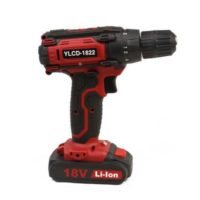 China 12/14.4/18V Li-ion battery Cordless Power Drills 10mm rechargeable dual with LED light Screwdriver for sale