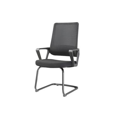 China Custom Mesh Visitor Chair Office Conference Meeting Revolving Chair Without Wheels for sale