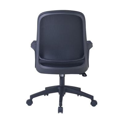 China Task Chair Swivel Meeting Computer Office Rotating Chairs For Mesh Black Fabric Ergonomic for sale