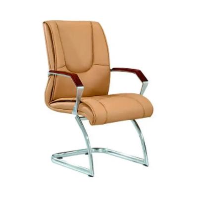 China (Height) Mid-back Executive Office PU Leather Chair Adjustable Genuine Leather Chair Home Office Chair for sale