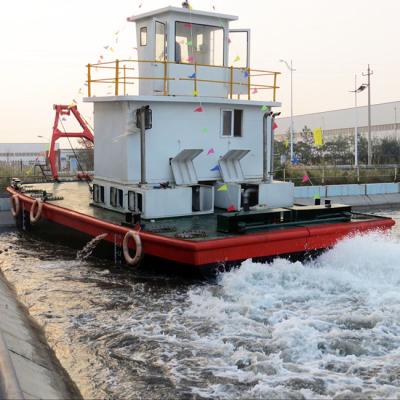 China Multi-fuction small suction river sand barge work utility barge dredging barges for sale for sale