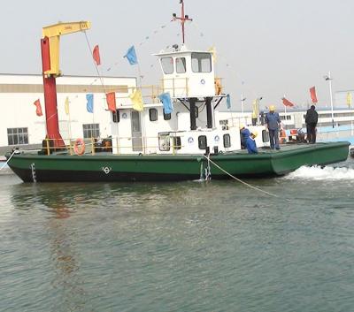 China Multi-fuction Portable Utility Work Barge Work Barge Tug Boat Service For Cutter Suction Dredger for sale