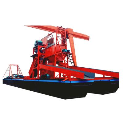 China Large Capacity River Chain Bucket Gold Mining Dredger For Sale for sale