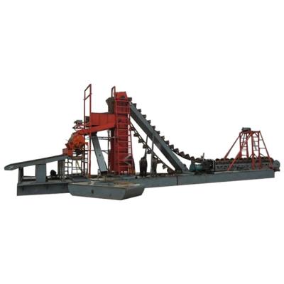 China River High Efficiency Chain Bucket Gold Dredger For Sale for sale