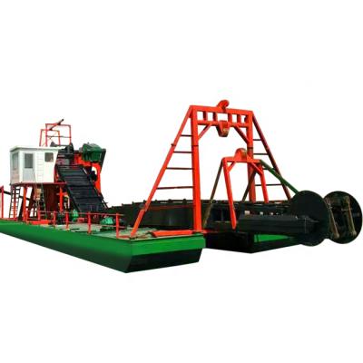 China Gold Dredger River Sand Hydraulic Chain Gold Dredging Dredger, Sand Mining Machine Gold/Diamond Dredger for sale