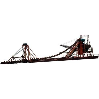 China Long Life Gold Hydraulic Chain Dredger River Sand Cutter Suction Dredger For For Malaysia for sale