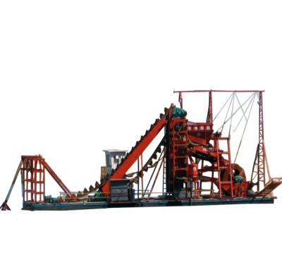 China Gold Mining Gold Mining Machinery For Use On River / Land Hydraulic Chain Dredger River / Lake for sale