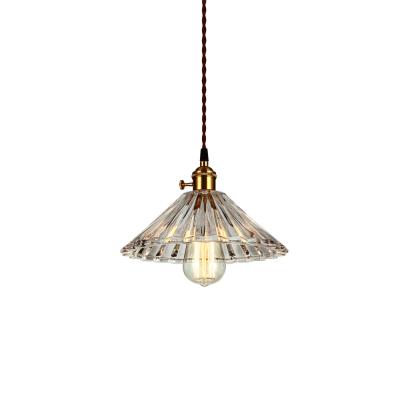 China ECOBRT Pendant Glass Hanging Light,1-Light Transparent Glass Lampshade for sale