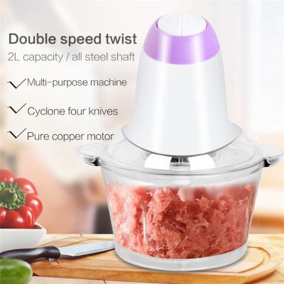 China 2021 Hot Selling Hotel Kitchen Appliance Plastic Mini Electric Meat Grinder Chopper Food Processor for sale