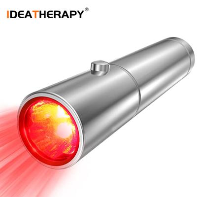 China DropShipping 660Nm 850Nm 810 Nanometer 3Pcs Chip Power Density Color Pen Dye Removal Led Red Light Therapy Torch for sale