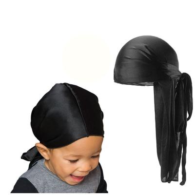 China Adults and Kids Laser Du rag Laser Night Sleep Hat Holographic Mommy and Me Silky/Durag Satin Polyester Hat TB-157A/B for sale