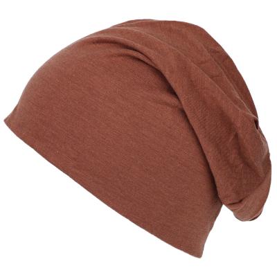 China TB-137 Picture Candy Color Turban Head Cover Autumn Winter Headwrap Outdoor Hip-Hop Sweater Hat Female Slouchy Loose Hat for sale