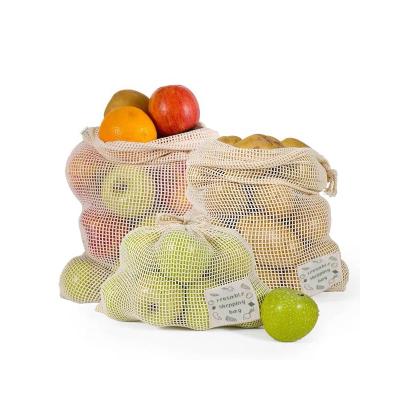 China Eco-Friendly Reusable Single Shopping Bag Eco-Friendly Vegetable And Fruit Net Mesh Tote Bag Shopping Bags for sale