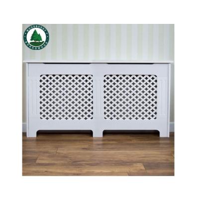 China Modern Wooden Home Furniture Heater Cover Radiator Cover Modern Style White MDF Radiator Cover for sale