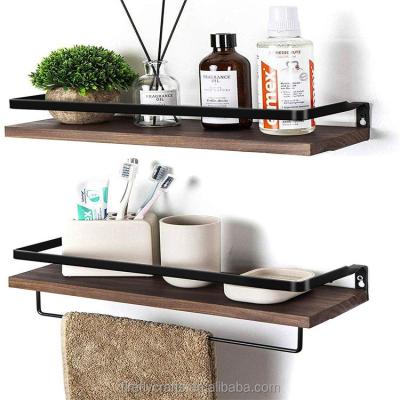 China Europe Floating Shelves Wall Mounted Set Of 3 Rustic Wooden Wall Storage Shelves For Bedroom for sale