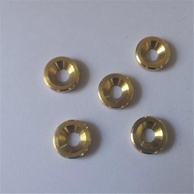 China Mechinery m3 m4 m5 m6 m8 cnc high quality pure brass milled gasket for counersunk head screw for sale