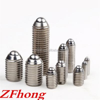 China Mechinery m3 to m12 stainless steel 304 spring adjusting screw ball plunger set screw for sale