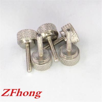 China Mechinery m1 - m10 carbon steel with nickel plated step shoulder knob hand tighten screw for sale