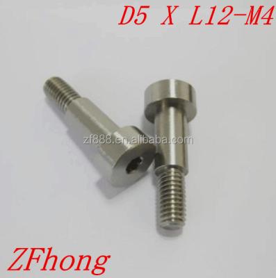 China High Quality Stainless Steel X12 Hex Joint Cavity Mechinery 5 Thread M4 Head Shoulder Screw for sale