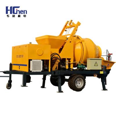 China Mobile Building Industry Trailer Mounted Concrete Pump Machine 40M3/h Capacity Concrete Mixer Pump For Construction for sale