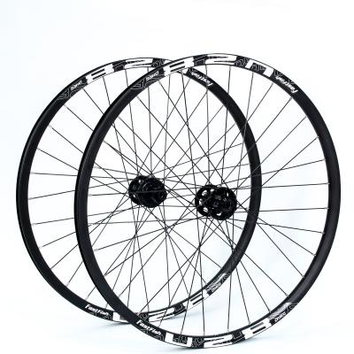 China Mountain Bike 26 Inch Mountain Bike Wheel Barrel Axle Version Disc Brake 45# Hole 45# Stainless Steel Spoke Aluminum Alloy Rims for sale