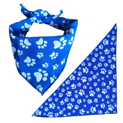 China Stocked Ready To Ship Cotton Dogpaw Cat Neck Wear 24cm x Width 50cm High Pets Scarf Bandana for sale