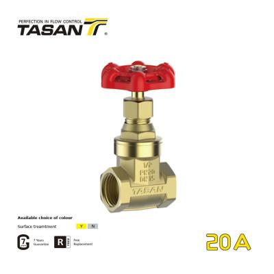 China Manual DN15-100mm 1 Inch Brass Gate Valve PN20 for plumbing system 20A for sale