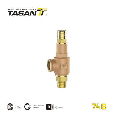 China ISO228 Thread  Bronze Safety Valve 1/2inch Non Return Pressure Relief Valve 74B for sale