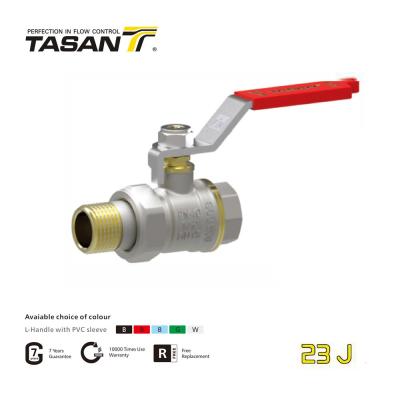 China TASAN DN15 25 mm messing kogelkraan voor spruitstukken Slijtvastheid 23J Te koop