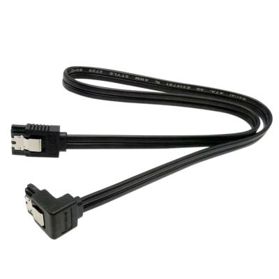 China SSD Wholesales SATA 3.0 HDD SSD Data Cable , 6Gbps SATAIII 90 Angled 180 Connector SATA3 Cables Line for sale