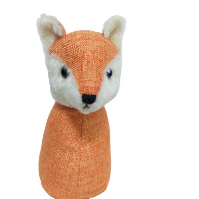 China Custom Realistic Cute Fox Shape Door Stopper Plush Toys From OEM Home Maker for sale