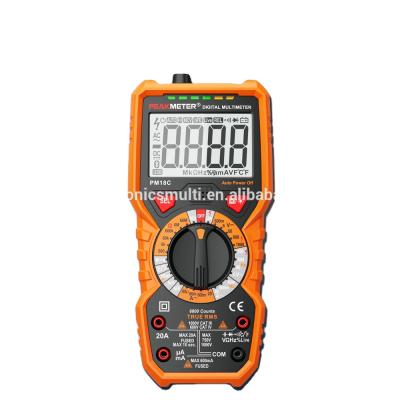 China PEAK METER PM18C Counts Digital Multimeter 190*89*50mm for sale