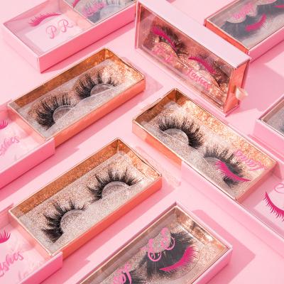 China New 6DC Series 18-22mm Long Strip Mink Eyelash Lashes Natural Wholesale Natural Sellers 6d Full Strip Mink Eyelashes for sale